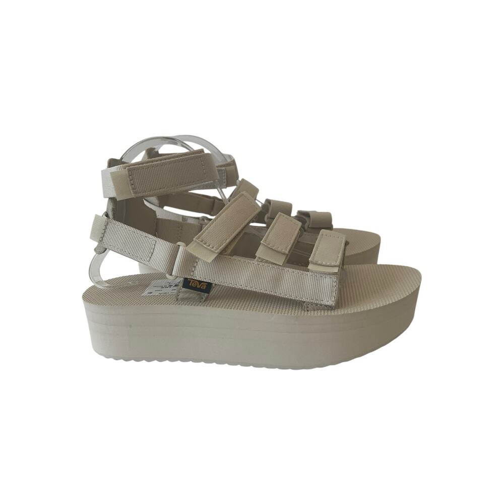 Teva Flatform Mevia Sandals In Birch Size 10 - Picture 2 of 11